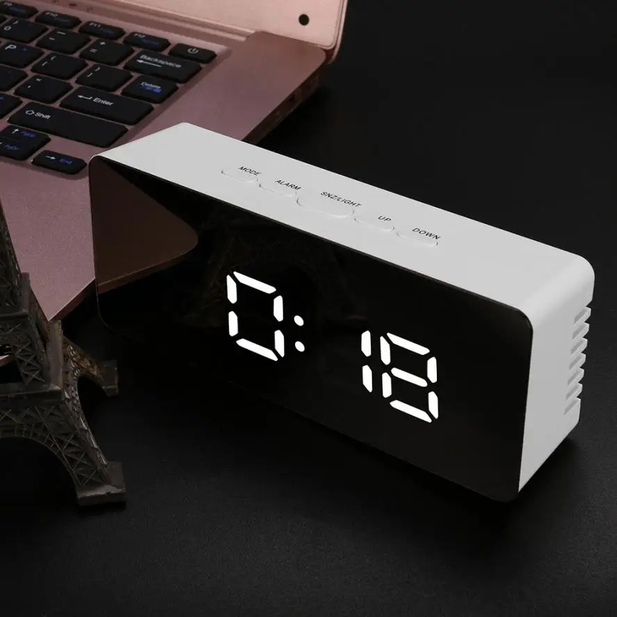 HOT Aimecor 1PC High Quality Mirror LED Alarm Clock Multifunction Digital Electronic Temperature Snooze Clock Home Decor
HOT Aimecor 1PC High Quality Mirror LED Alarm Clock Multifunction Digital Electronic Temperature Snooze Clock Home Decor