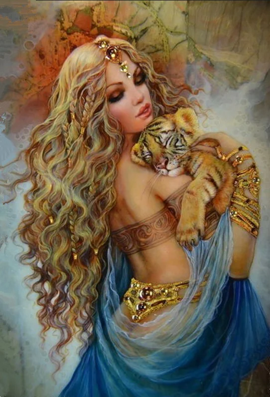 H1918 diamond paintings full package tiger and girl,diamond embroidery Beauty woman
H1918 diamond paintings full package tiger and girl,diamond embroidery Beauty woman