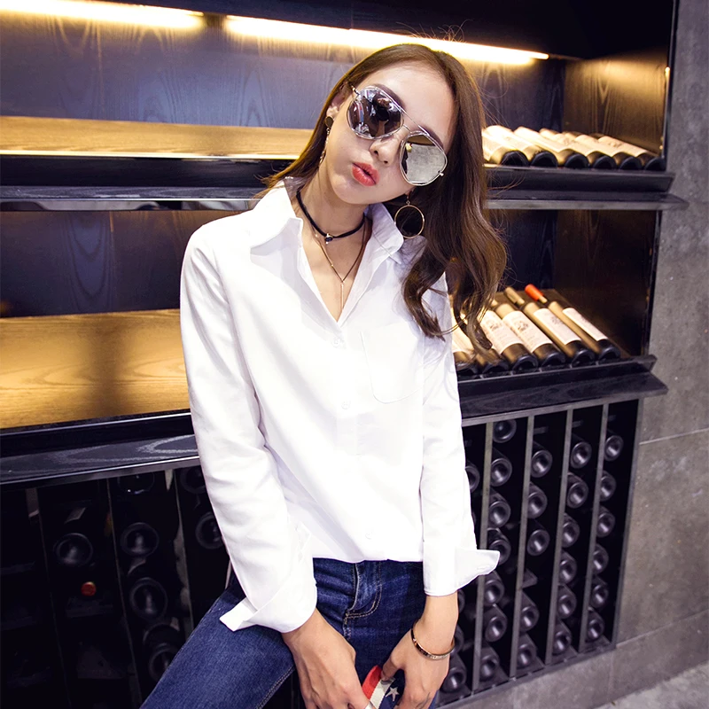 Spring Korean Cotton White Blouse Full Sleeve Loose Women's Shirt 2019 Blusa Casual Women Asymmetrical Top Camisa Female
Spring Korean Cotton White Blouse Full Sleeve Loose Women's Shirt 2019 Blusa Casual Women Asymmetrical Top Camisa Female