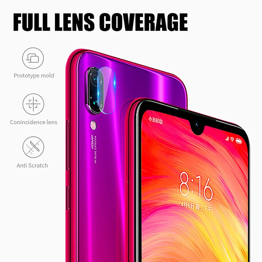 

2Pcs/lot Lens Tempered Glass for Xiaomi Mi9 SE A2Lite 6X 9T Redmi Note7 5A Note6 Pro K20 Pocophone F1 Back Camera Protector Film