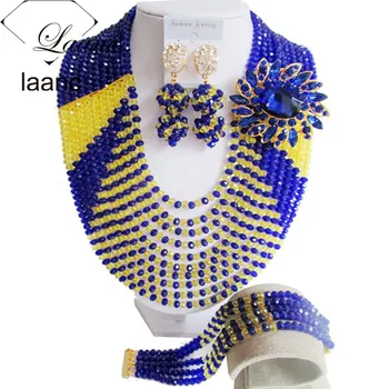 Splendid! Costume Necklaces Nigerian Wedding African Beads Jewelry Set Crystal Royal Blue Yellow NC1827
Splendid! Costume Necklaces Nigerian Wedding African Beads Jewelry Set Crystal Royal Blue Yellow NC1827