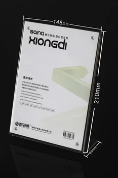 10PCS/lot A5 Clear Acrylic Poster advertising price tag Menu display stand holder Desktop display with Magnet
10PCS/lot A5 Clear Acrylic Poster advertising price tag Menu display stand holder Desktop display with Magnet