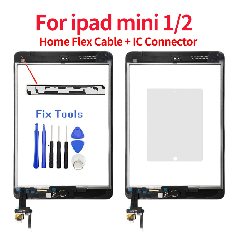 For iPad mini 1 mini 2 Touch Screen Digitizer Assembly Touch panel replacement Home Button A1432 A1454 A1455 A1489 A1490 A149
For iPad mini 1 mini 2 Touch Screen Digitizer Assembly Touch panel replacement Home Button A1432 A1454 A1455 A1489 A1490 A149