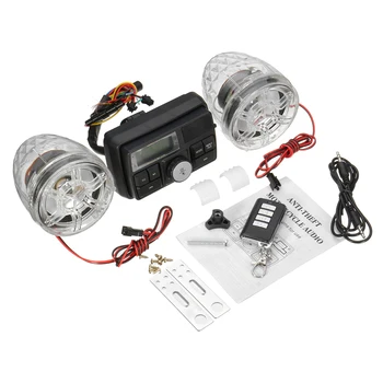 Handlebar Motor Car Audio Radio Stereo 2X Speakers Music Amplifier Anti-theft ATV Motorcycle Alarm Sound System MP3 Player
Handlebar Motor Car Audio Radio Stereo 2X Speakers Music Amplifier Anti-theft ATV Motorcycle Alarm Sound System MP3 Player