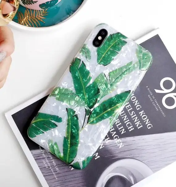 Gimfun Green Fresh Leaves Phone Case for Iphone Xs Max Xr Flroal Glitter Case for Iphone 6s 7 8plus X Soft Silicon Back Cover
Gimfun Green Fresh Leaves Phone Case for Iphone Xs Max Xr Flroal Glitter Case for Iphone 6s 7 8plus X Soft Silicon Back Cover