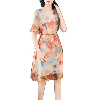 high quality women Short sleeve Dress Silk Chiffon Beach Vintage Dresses Boho Casual O Neck Tunic Draped Plus Size Dress
high quality women Short sleeve Dress Silk Chiffon Beach Vintage Dresses Boho Casual O Neck Tunic Draped Plus Size Dress