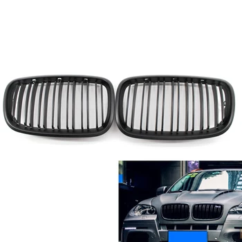 Car Front Kidney Grill Grille Matte Black Double Slat for BMW E70 X5 E71 X6 07-13 51137157687,51137157688
Car Front Kidney Grill Grille Matte Black Double Slat for BMW E70 X5 E71 X6 07-13 51137157687,51137157688