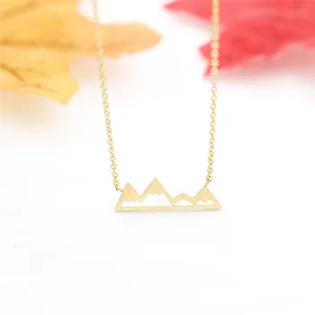 Wholesale Snowy Mountain Necklace Women Adventure Gifts Rose Gold Nature Lover Stainless Steel Chain Boho Jewelry
Wholesale Snowy Mountain Necklace Women Adventure Gifts Rose Gold Nature Lover Stainless Steel Chain Boho Jewelry