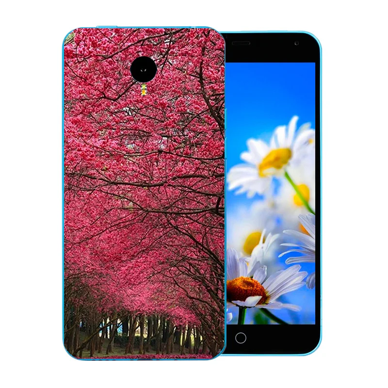 5 дюймов для Meizu M1 Note чехлы телефонов силикон мягкий TPU NOTE Meilan 1 Blossom Pattern Матовая