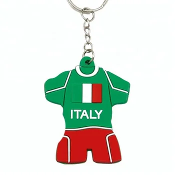 Custom soccer jersey keychain Personalized pvc football shirt rubber key ring Italy soccer team jersey souvenir CS-KR-016
Custom soccer jersey keychain Personalized pvc football shirt rubber key ring Italy soccer team jersey souvenir CS-KR-016