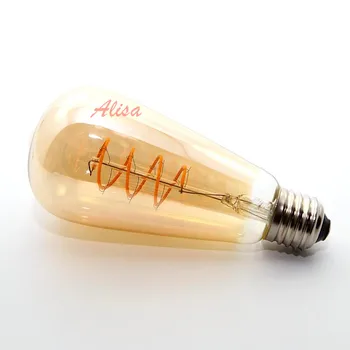 A60 ST64 G80 T45 Vintage Spiral Lamp AC110-220V Dimmable 4W E27 Soft Flexible Filament LED Bulb For Bar home decorate
A60 ST64 G80 T45 Vintage Spiral Lamp AC110-220V Dimmable 4W E27 Soft Flexible Filament LED Bulb For Bar home decorate