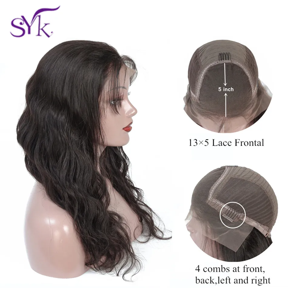 SYK HAIR Body Wave Lace Front Human Hair Wigs With Baby Hair 13*5 Size 150% Density Brazilian Remy Human Hair Lace Frontal Wig
SYK HAIR Body Wave Lace Front Human Hair Wigs With Baby Hair 13*5 Size 150% Density Brazilian Remy Human Hair Lace Frontal Wig