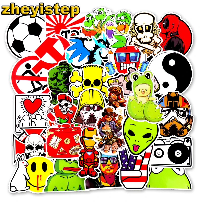 50 Pcs Mixed Decoration Stickers for Bicycle Luggage Television Decal Laptop Mobile Phone Skateboard Graffiti Waterproof Sticker
50 Pcs Mixed Decoration Stickers for Bicycle Luggage Television Decal Laptop Mobile Phone Skateboard Graffiti Waterproof Sticker