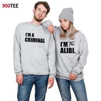 Letter I'm The Alibi Printed Couple Hoodies Pullover Long Sleeve Autumn Couple Clothes Black Sweatshirt Women Hoodie Streetwear
Letter I'm The Alibi Printed Couple Hoodies Pullover Long Sleeve Autumn Couple Clothes Black Sweatshirt Women Hoodie Streetwear