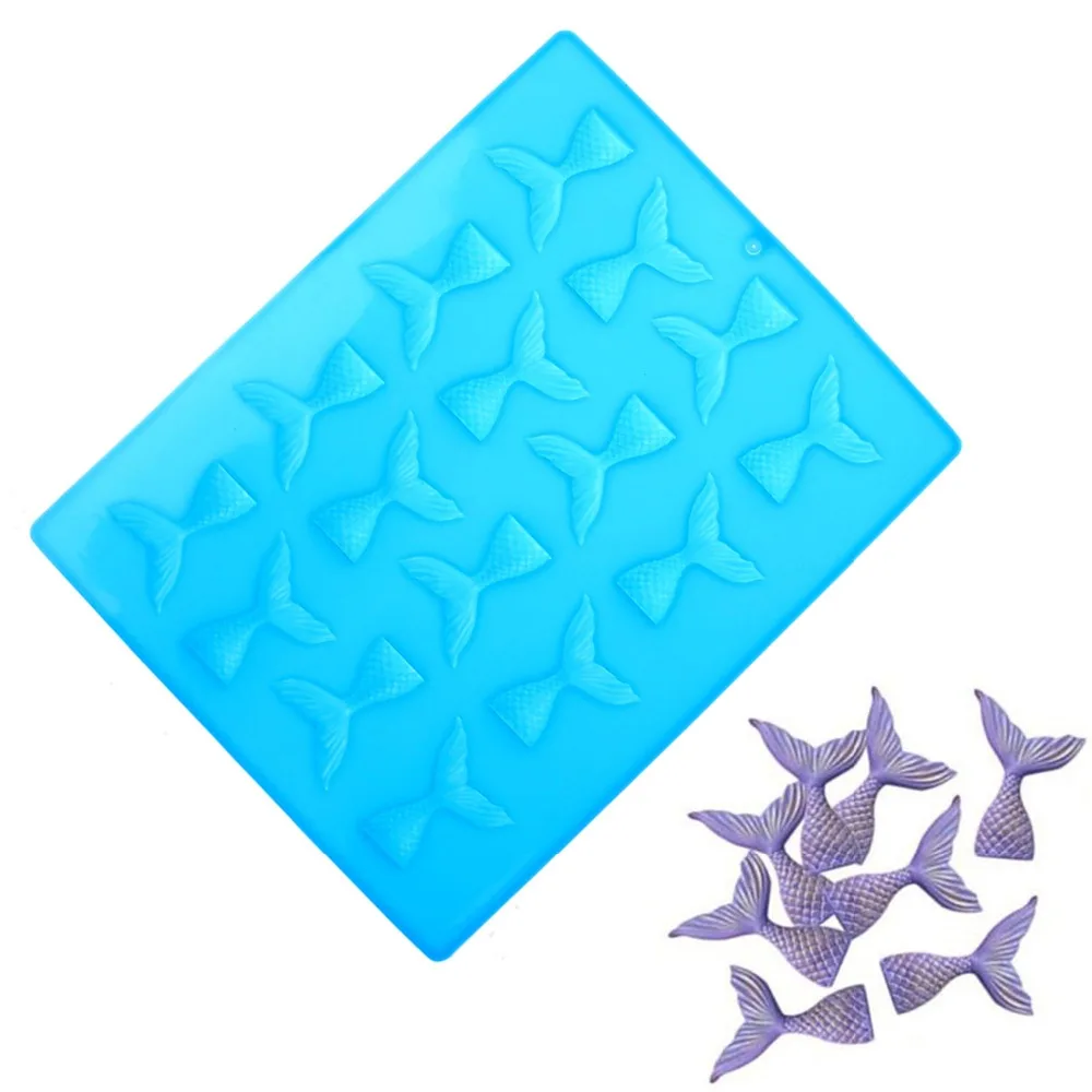 Silicone Mini Mermaid Tail Mold Fondant Cake Molds Cupcake Kitchen Baking Tools Gum Paste Chocolate Clay Candy Moulds
Silicone Mini Mermaid Tail Mold Fondant Cake Molds Cupcake Kitchen Baking Tools Gum Paste Chocolate Clay Candy Moulds