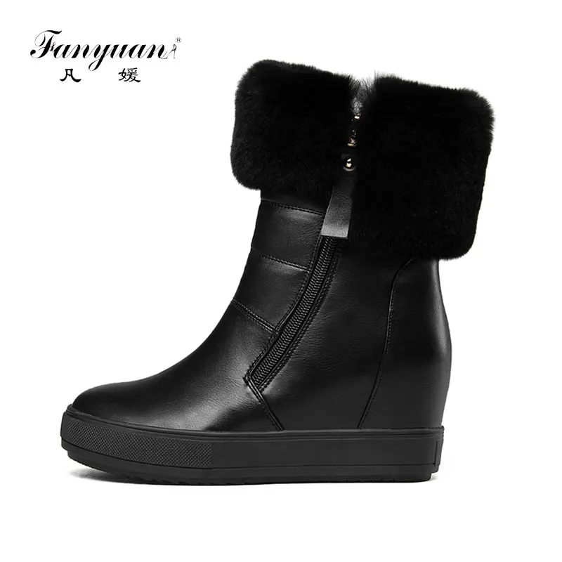 Fanyuan Solid Warm Plush Mid-Calf Boots Winter Waterproof non-slip Snow Boots Comfort soft Zipper Platform Boots Women Shoes
Fanyuan Solid Warm Plush Mid-Calf Boots Winter Waterproof non-slip Snow Boots Comfort soft Zipper Platform Boots Women Shoes