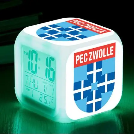 PEC Zwolle Football Team Digital Clock Club LED Alarm Clock Snooze reloj despertador thermometer Display Touch Lighting Watch
PEC Zwolle Football Team Digital Clock Club LED Alarm Clock Snooze reloj despertador thermometer Display Touch Lighting Watch