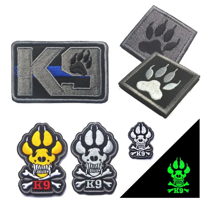 K9 dog paw Cross leg bone Embroidery Patches Badges Emblem Accessory DIY Hoop and Loop Tactical Morale 
K9 dog paw Cross leg bone Embroidery Patches Badges Emblem Accessory DIY Hoop and Loop Tactical Morale