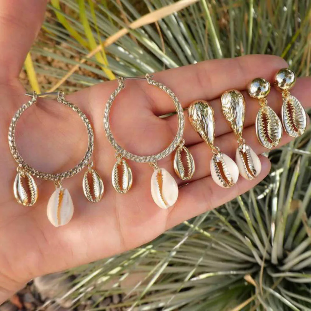 3 Pairs/set Fashion Sea Shell Gold Dangle Drop Earrings for Women Earring Bohemian Beach Summer Jewelry Wholesale
3 Pairs/set Fashion Sea Shell Gold Dangle Drop Earrings for Women Earring Bohemian Beach Summer Jewelry Wholesale