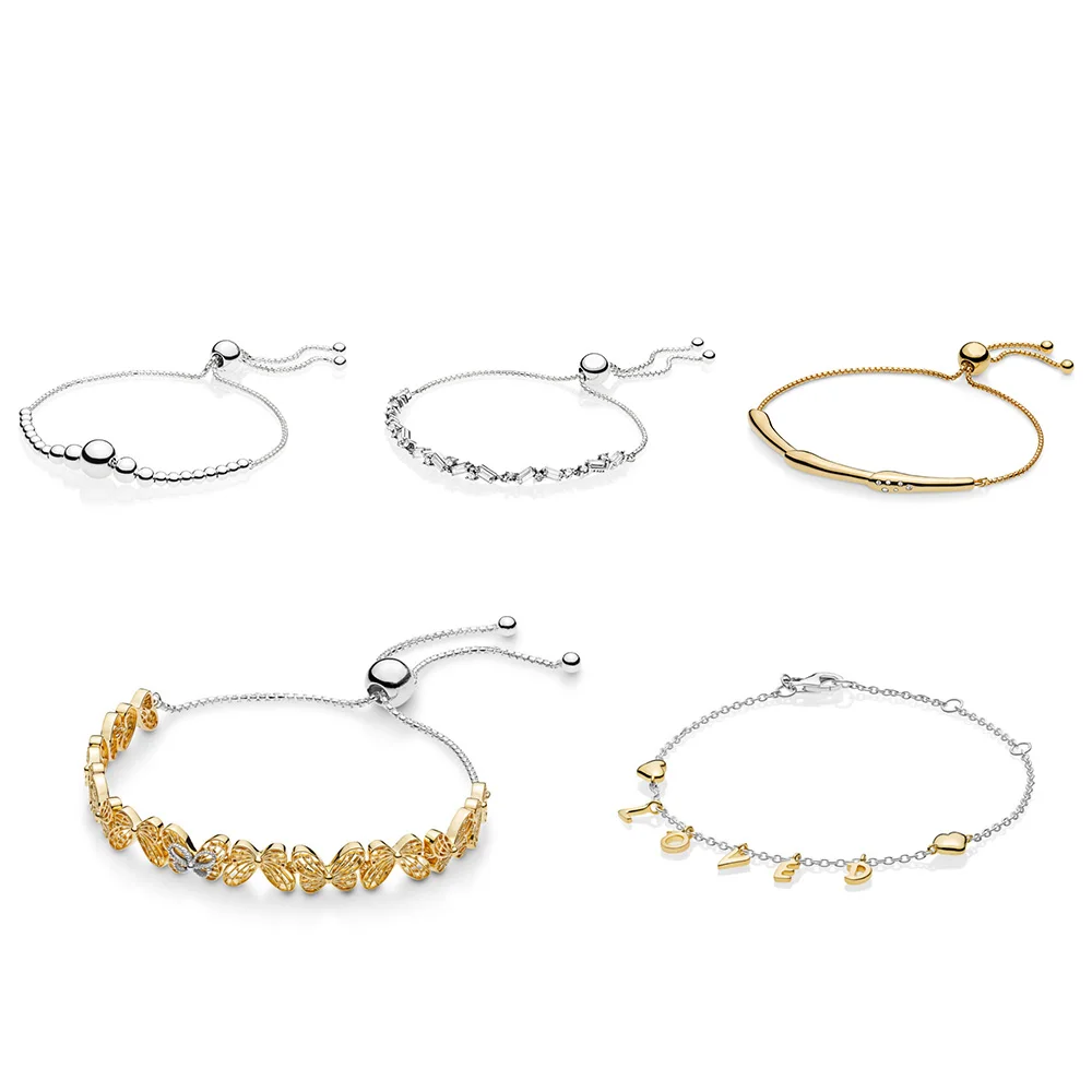 Size Adjustable 925 Sterling Silver Bracelets Loved Letter Gold Butterfly Round Beads Style Bracelets For Women Wedding Jewelry
Size Adjustable 925 Sterling Silver Bracelets Loved Letter Gold Butterfly Round Beads Style Bracelets For Women Wedding Jewelry