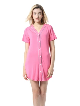 V-neck Modal Loose Button Soft Mini Night Dress Short Sleeve Home Wear Women's Nightgown Pyjamas Nightie Night Gown New
V-neck Modal Loose Button Soft Mini Night Dress Short Sleeve Home Wear Women's Nightgown Pyjamas Nightie Night Gown New
