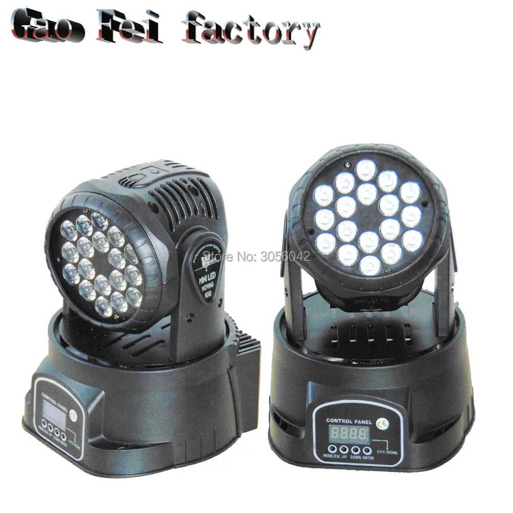 LED Moving Heads Mini Wash 18x3w RGB with advanced Moving Head Light (2pcs/lot)
LED Moving Heads Mini Wash 18x3w RGB with advanced Moving Head Light (2pcs/lot)