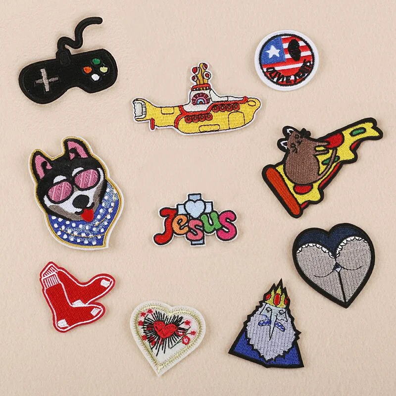 Gamepad Mouse Pizza King Wolf Dog Parches Embroidery Iron on Patches for Clothing DIY Stripes Clothes Fabric Stickers Appliques
Gamepad Mouse Pizza King Wolf Dog Parches Embroidery Iron on Patches for Clothing DIY Stripes Clothes Fabric Stickers Appliques