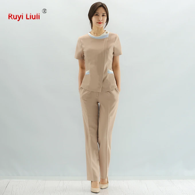 Plastic surgery hospital nurse suit suit Korean version of medical cosmetology work clothes tattoo suit spa physiotherapy massag
Plastic surgery hospital nurse suit suit Korean version of medical cosmetology work clothes tattoo suit spa physiotherapy massag