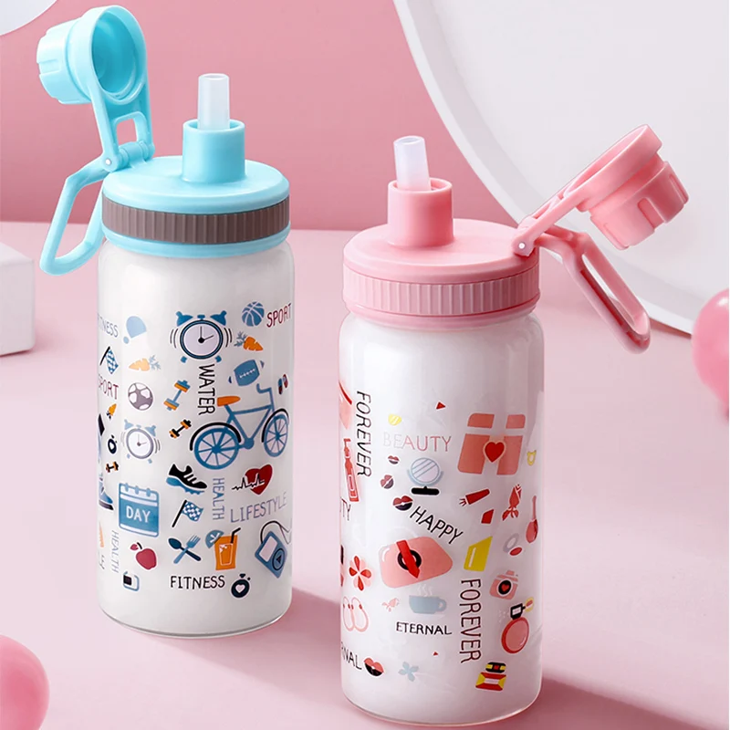 Summer Water Bottle With Straw Cover Men Women Cute Kids Cartoon Water Bottle Beverage Outdoor Sport Drinking Water Bottle
Summer Water Bottle With Straw Cover Men Women Cute Kids Cartoon Water Bottle Beverage Outdoor Sport Drinking Water Bottle