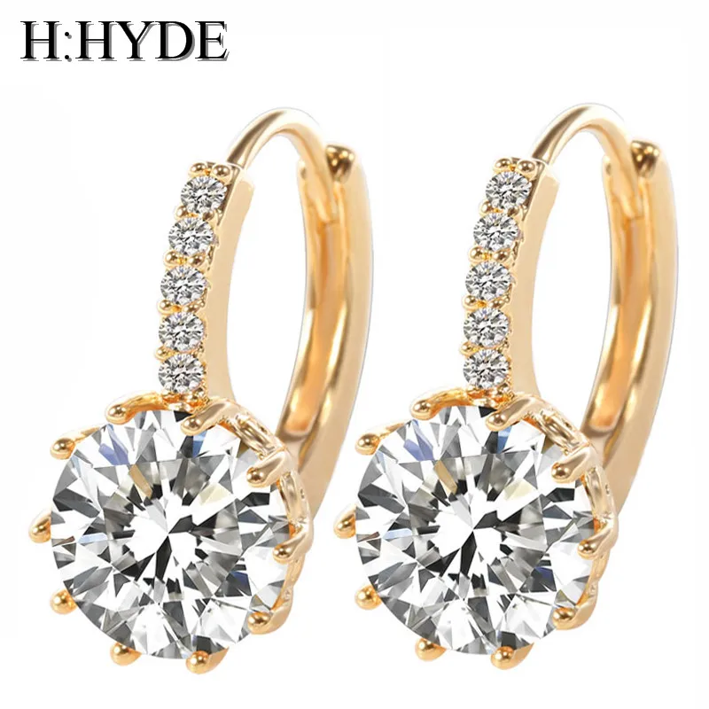 H:HYDE White Gold Color CZ Zircon Zircon Drop Earrings For Women Fashion Wedding Jewelry Earring 8 Colors
H:HYDE White Gold Color CZ Zircon Zircon Drop Earrings For Women Fashion Wedding Jewelry Earring 8 Colors