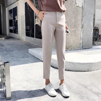 Office Lady Fashion Pantalon Taille Haute Femme High Waist Elegant Pants For Women Summer Pastel Trousers Women
Office Lady Fashion Pantalon Taille Haute Femme High Waist Elegant Pants For Women Summer Pastel Trousers Women