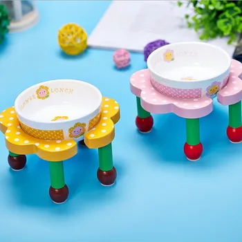 Ceramics Pet Cat Small Dog feeder watering lovely design Anti-slip Flower shape shelf rack dog bowl
Ceramics Pet Cat Small Dog feeder watering lovely design Anti-slip Flower shape shelf rack dog bowl