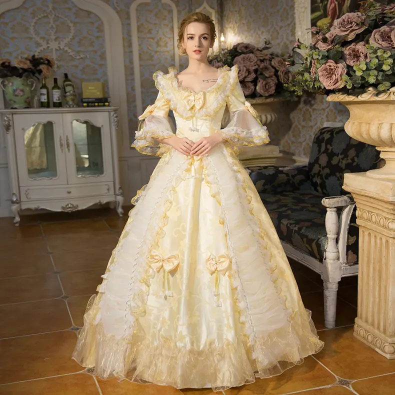Customized 2018 Elegant Champagne Hepburn Lace Flare Sleeve Victorian Belle Party Dress Medieval Marie Antoinette Period Dresses
Customized 2018 Elegant Champagne Hepburn Lace Flare Sleeve Victorian Belle Party Dress Medieval Marie Antoinette Period Dresses
