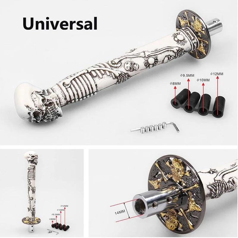 Universal Gear Knob Samurai Handle Chopper Head Skull Shift Knob Boost Metal
Universal Gear Knob Samurai Handle Chopper Head Skull Shift Knob Boost Metal