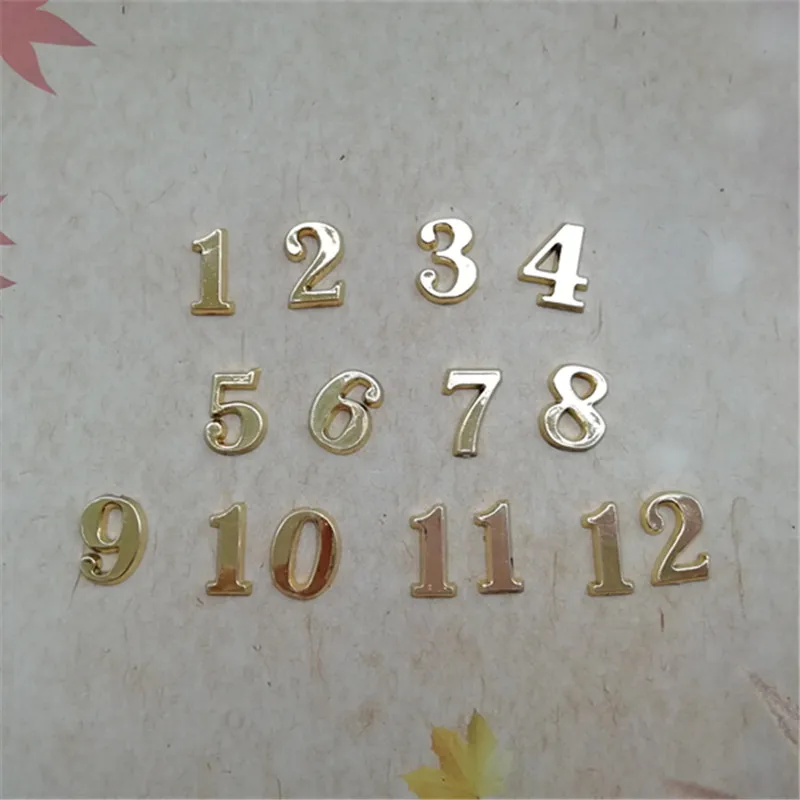 Wholesale 20Sets 1.5CM Plastic Gold Arabic Numbers for DIY Quartz Clock Accessories
Wholesale 20Sets 1.5CM Plastic Gold Arabic Numbers for DIY Quartz Clock Accessories