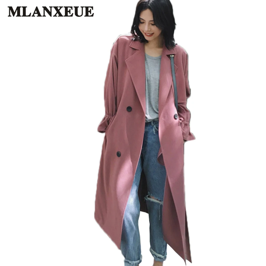 Autumn Women Long Trench Coat Ladies Casual Turn-down Collar Winter Coats Double Breasted Windbreaker Plus Size Female Overcoat
Autumn Women Long Trench Coat Ladies Casual Turn-down Collar Winter Coats Double Breasted Windbreaker Plus Size Female Overcoat