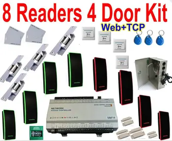 4 Door Panel Kit Full Package with 4 door controller panel board TCP/IP LAN Network+Web Browser IP control+double way manage kit
4 Door Panel Kit Full Package with 4 door controller panel board TCP/IP LAN Network+Web Browser IP control+double way manage kit
