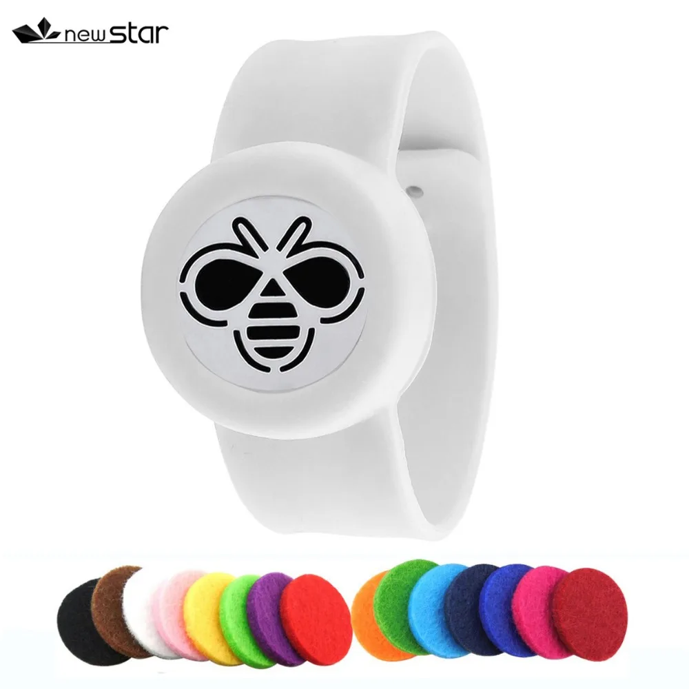 White Kids Mosquito Repellent Silicone Bracelet Stainless Steel Bee Diffuser Locket Essential Oil Slap Bracelet
White Kids Mosquito Repellent Silicone Bracelet Stainless Steel Bee Diffuser Locket Essential Oil Slap Bracelet