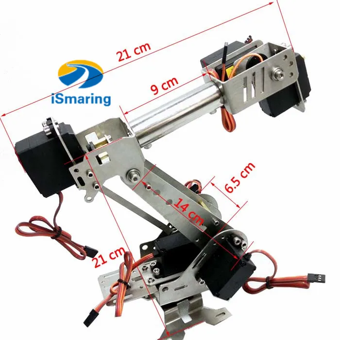 Official iSmaring Stainless Stell 6 Axis Mechanical Robotic Arm with Optional High Torque Servos 6 DoF Manipulator
Official iSmaring Stainless Stell 6 Axis Mechanical Robotic Arm with Optional High Torque Servos 6 DoF Manipulator