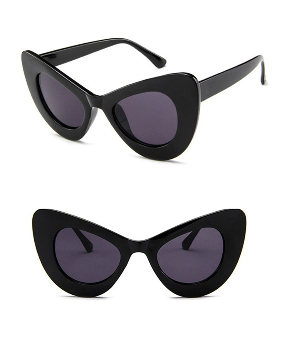 ALIKIAI NEW fashion Cat Eye Sunglasses lady old fashioned Sunglasses wide frame glasses designer sexy girl glasses oculos de sol UV400 (9)