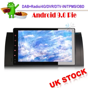 9" DAB+ Car stereo Android 9.0 Autoradio for BMW 5 Series E39 E53 X5 M5 Sat Nav GPS 4G WIFI DVR OBD DVT-IN Bluetooth
9" DAB+ Car stereo Android 9.0 Autoradio for BMW 5 Series E39 E53 X5 M5 Sat Nav GPS 4G WIFI DVR OBD DVT-IN Bluetooth