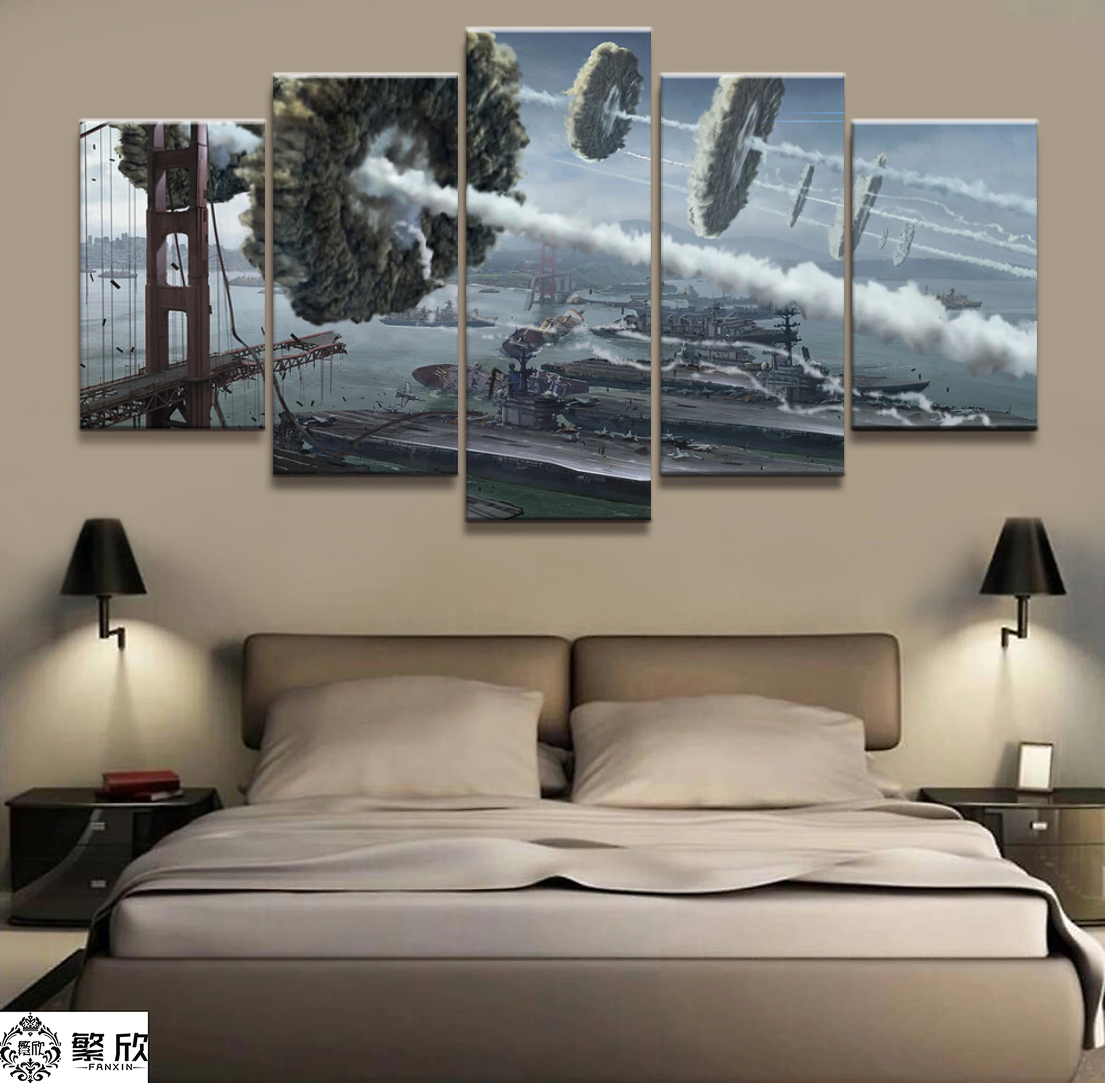 Home Decor Modular Canvas Picture 5 Piece Military Aircraft Carrier Painting Art Poster Wall For Home Canvas Painting Wholesale
Home Decor Modular Canvas Picture 5 Piece Military Aircraft Carrier Painting Art Poster Wall For Home Canvas Painting Wholesale