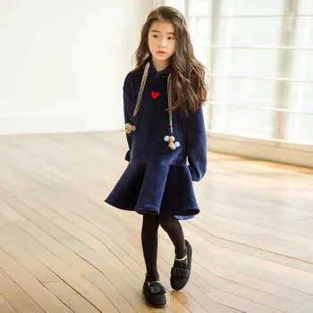 Girls Dress Spring 2019 New Baby Princess Dress Velvet Kids Ruffles Dress Children Thickened Dress Toddler Winter Clothes 3-12y
Girls Dress Spring 2019 New Baby Princess Dress Velvet Kids Ruffles Dress Children Thickened Dress Toddler Winter Clothes 3-12y
