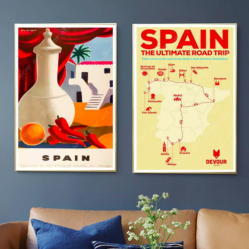 Spain Madrid San Sebastain Travel Canvas Painting Vintage Wall Kraft Posters Coated Wall Stickers Home Decorative Pictures Gift
Spain Madrid San Sebastain Travel Canvas Painting Vintage Wall Kraft Posters Coated Wall Stickers Home Decorative Pictures Gift