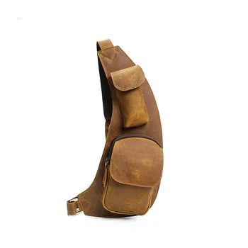 Retro Genuine Leather Real Cowhide Crazy Horse Chest Bag Pack Crossbody Shoulder Messenger Sling Travel Pockets Half Moon Bag
Retro Genuine Leather Real Cowhide Crazy Horse Chest Bag Pack Crossbody Shoulder Messenger Sling Travel Pockets Half Moon Bag