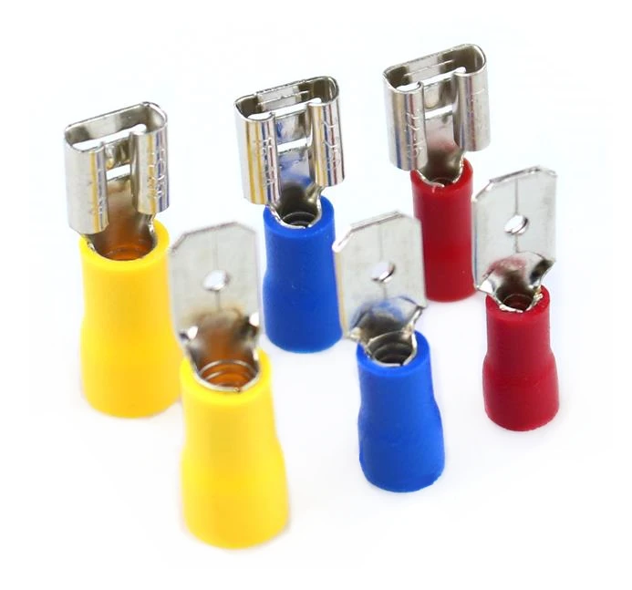 50PCS FDD Insulated Electrical Crimp Terminal for 22-16 AWG Connectors Cable Wire Connector FDD1.25-250 FDD2-250 FDD5.5-250
50PCS FDD Insulated Electrical Crimp Terminal for 22-16 AWG Connectors Cable Wire Connector FDD1.25-250 FDD2-250 FDD5.5-250