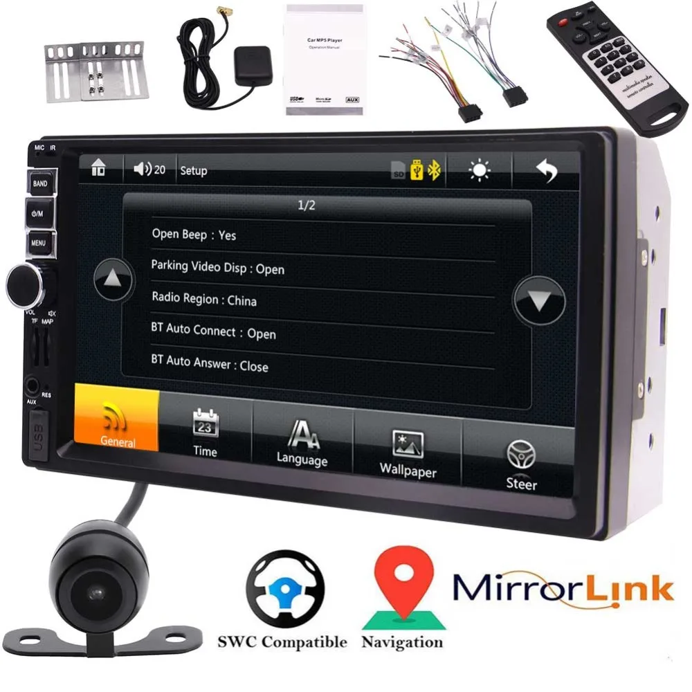 Bluetooth SWC FM Radio USB TF Card + Remote Control & 8GB GPS Map Card Free 8GB GPS Map Card Included ! Universal Double 2 Din
Bluetooth SWC FM Radio USB TF Card + Remote Control & 8GB GPS Map Card Free 8GB GPS Map Card Included ! Universal Double 2 Din