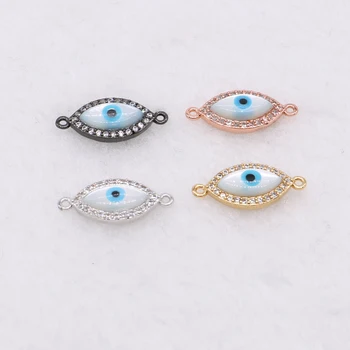 natural Shell stone Demon eye connector charm pendant beads double bails micro pave cubic zircon jewelry connector finding 1043
natural Shell stone Demon eye connector charm pendant beads double bails micro pave cubic zircon jewelry connector finding 1043
