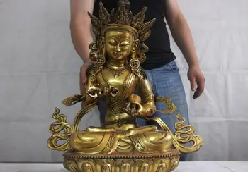 26 Tibet buddhism Copper bronze gilt Vajrasattva kwan-yin GuanYin buddha statue
26 Tibet buddhism Copper bronze gilt Vajrasattva kwan-yin GuanYin buddha statue
