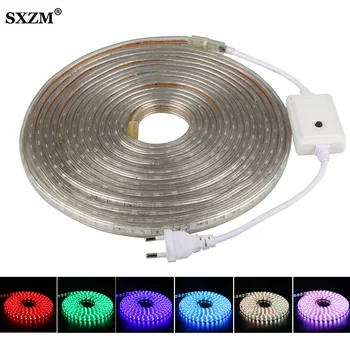 AC220V 5050 led Strip light RGB 60 leds/M EU plug Waterproof Outdoor led Flexible lighting 1M/2M/3M/4M/5M/7M/8M/9M/10M/15M
AC220V 5050 led Strip light RGB 60 leds/M EU plug Waterproof Outdoor led Flexible lighting 1M/2M/3M/4M/5M/7M/8M/9M/10M/15M